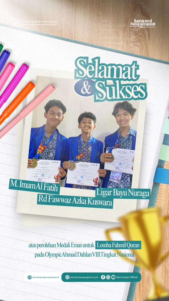 Barakallah! Darul Arqam Garut Mengukir Prestasi di Kancah Nasional