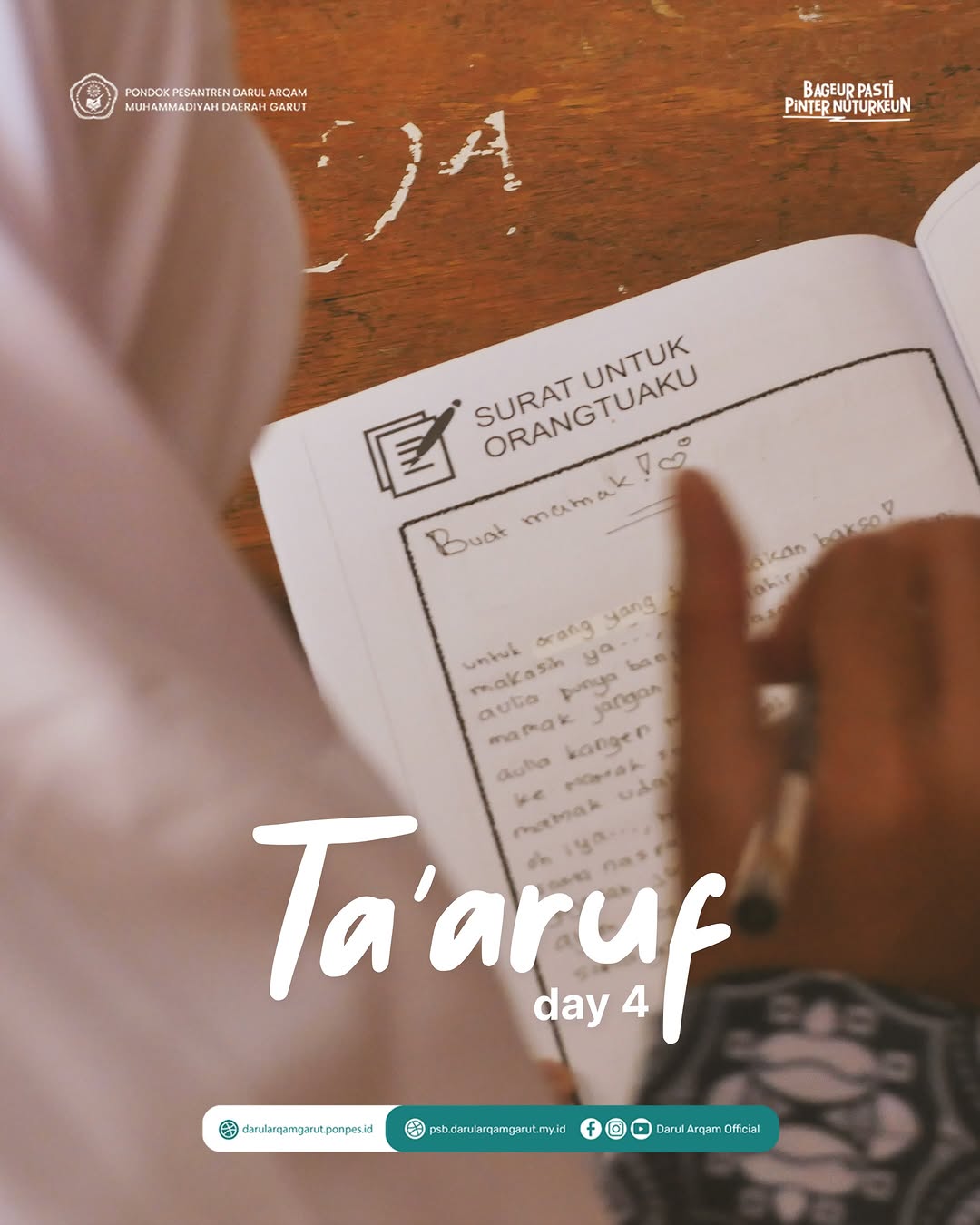 Ta'aruf Day 4: Menulis Surat, Menitipkan Rindu dalam Doa